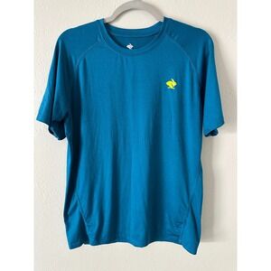 Rabbit Running EZ Tee Men's Size M performance Shirt Milky Blue